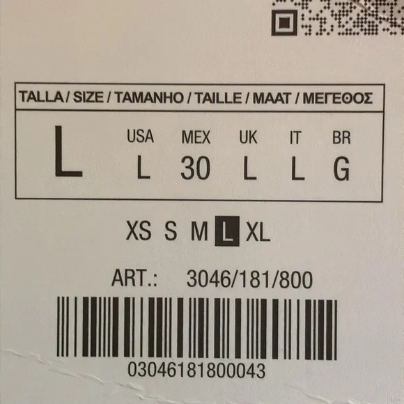 NWT. Zara Black Faux Leather Peplum Blazer/Jacket. Size L, XL. - Picture 10 of 16